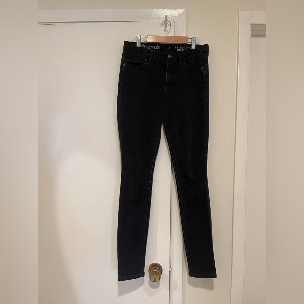 Madewell Skinny Skinny High Riser Black Jeans Size 27